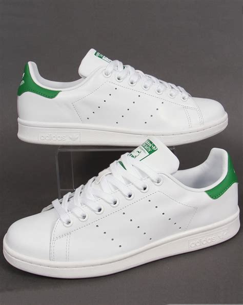 stan smith green and white